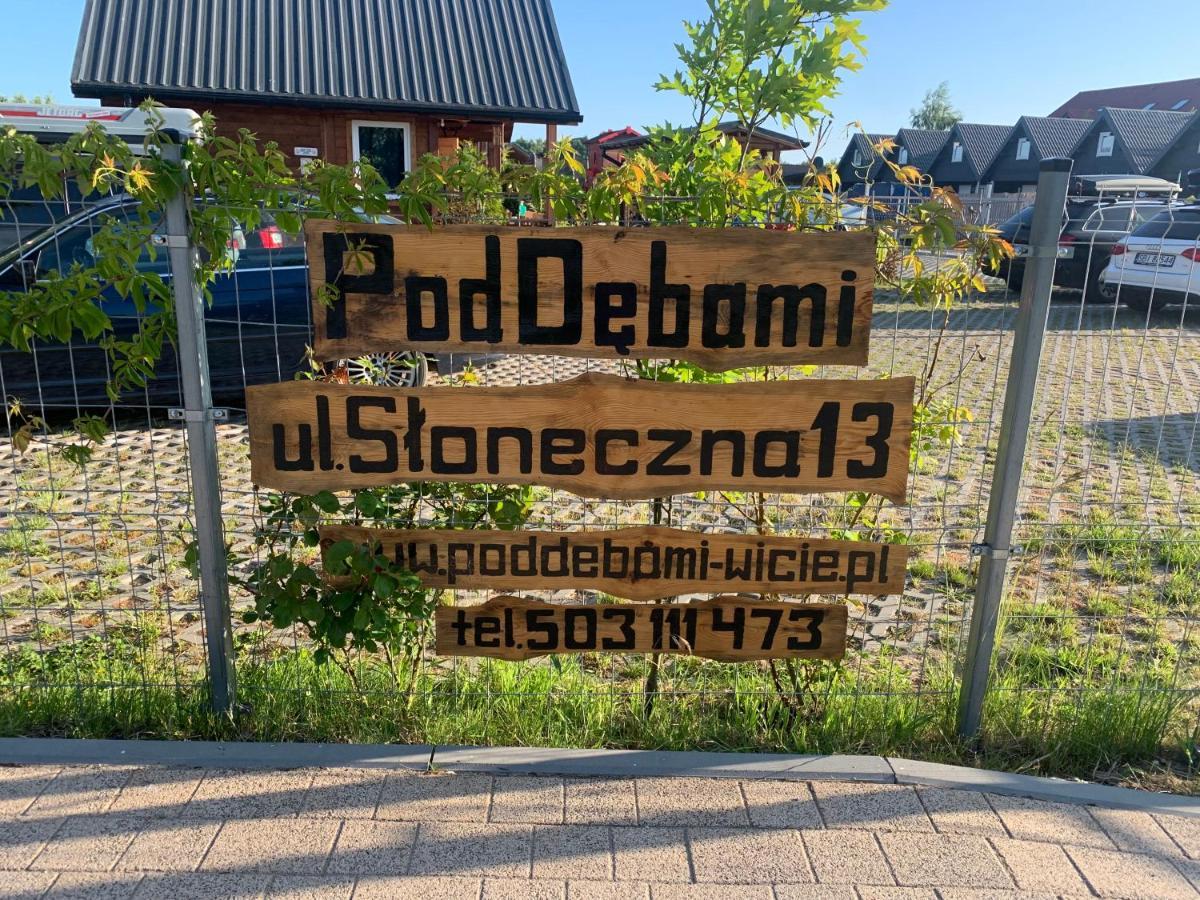 Pod Debami Wicie- Domki Drewniane Nad Morzem Wicie  Kültér fotó